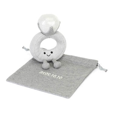Amuseables Diamond Ring with Personalised Bag