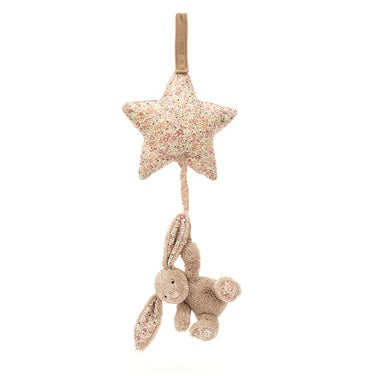 Blossom Bea Beige Bunny Musical Pull