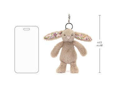 Blossom Beige Bunny 'Petal' Bag Charm