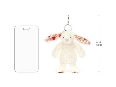 Blossom Cream Bunny 'Berry' Bag Charm