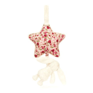 Blossom Cream Bunny 'Berry' Musical Pull