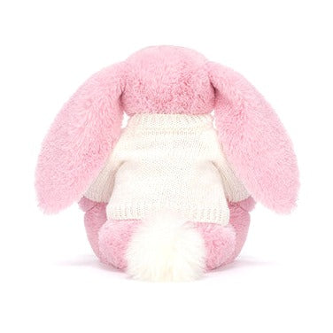 Blushkin Blossom Luxe Bunny with Personalised Cream Jumper