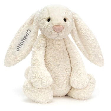 Personalised Bashful Cream Bunny Huge