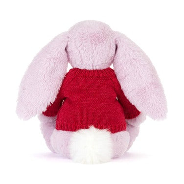 Thistlepop Blossom Luxe Bunny with Personalised Red Jumper