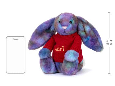 Zodihop Luxe Bunny with Personalised Red Jumper