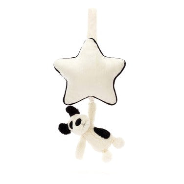 Bashful Black & Cream Puppy Musical Pull
