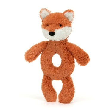 Bashful Fox Cub Ring Rattle