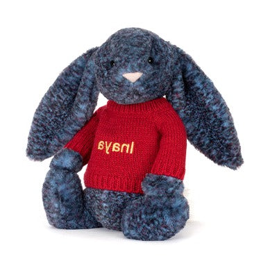 Hopscone Luxe Bunny with Personalised Red Jumper