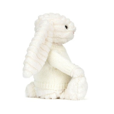 Bashful Luxe Bunny Nimbus with Personalised Cream Jumper