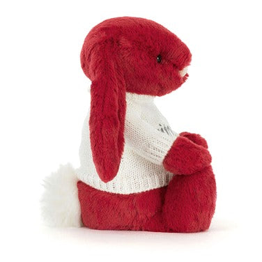 Bashful Luxe Bunny Scarlett with Personalised Cream Jumper