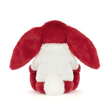 Bashful Luxe Bunny Scarlett with Personalised Cream Jumper