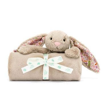 Blossom Beige Bunny 'Petal' Blankie