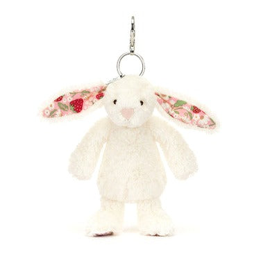 Blossom Cream Bunny 'Berry' Bag Charm