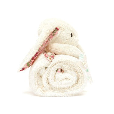 Blossom Cream Bunny 'Berry' Blankie