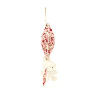Blossom Cream Bunny 'Berry' Musical Pull