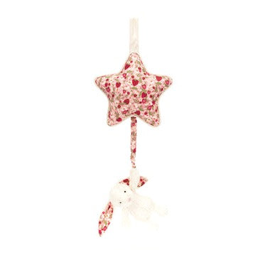Blossom Cream Bunny 'Berry' Musical Pull