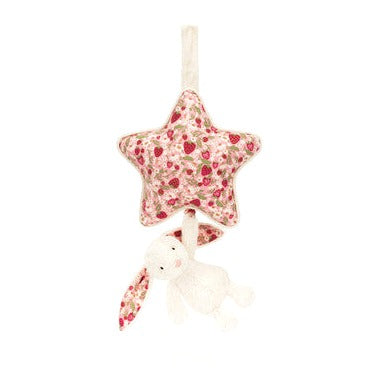 Blossom Cream Bunny 'Berry' Musical Pull