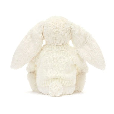 Blossom Cream Bunny 'Berry' with Personalised Cream Jumper