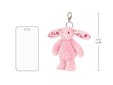Blushkin Blossom Bunny Bag Charm