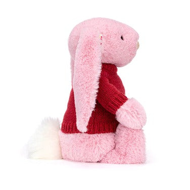 Blushkin Blossom Luxe Bunny with Personalised Red Jumper