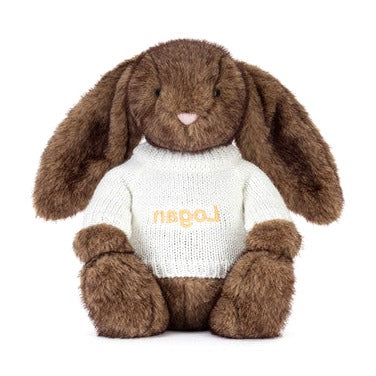 Hoppleston Luxe Bunny with Personalised Cream Jumper
