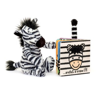 If I Were A Zebra Board Book and Bashful Zebra Medium