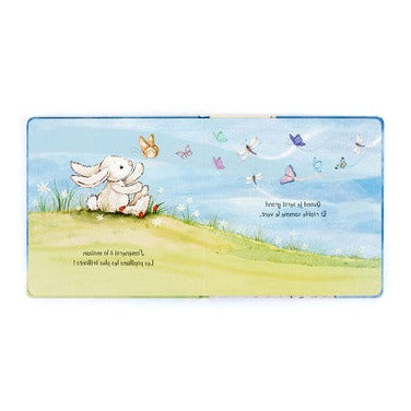 Lapin Timide Veut Grandir Livre and Bashful Cream Bunny Medium