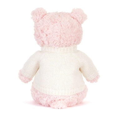 Leola Bear with Personalised Cream Jumper