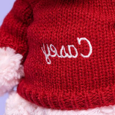 Leola Bear with Personalized Red Jumper