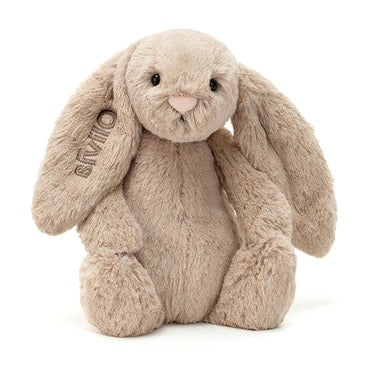 Personalised Bashful Beige Bunny Medium