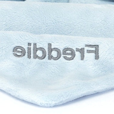 Personalised Bashful Blue Bunny Soother