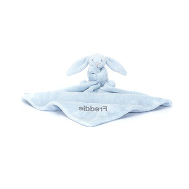 Personalised Bashful Blue Bunny Soother