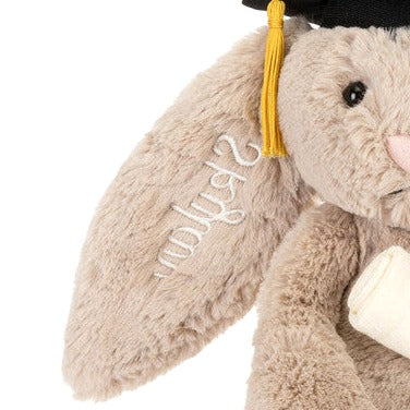 Personalised Bashful Bunny Graduation Outfit
