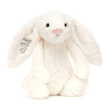 Personalised Bashful Cream Bunny Medium