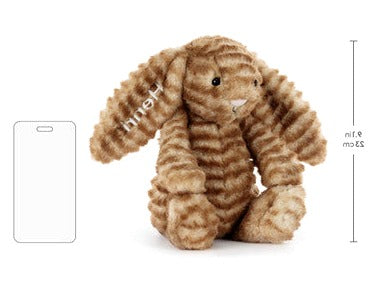 Personalised Bashful Luxe Bunny Juniper