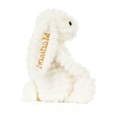 Personalised Bashful Luxe Bunny Nimbus