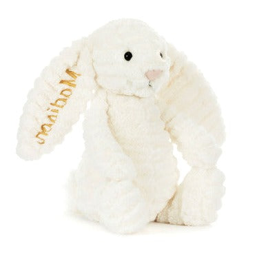 Personalised Bashful Luxe Bunny Nimbus