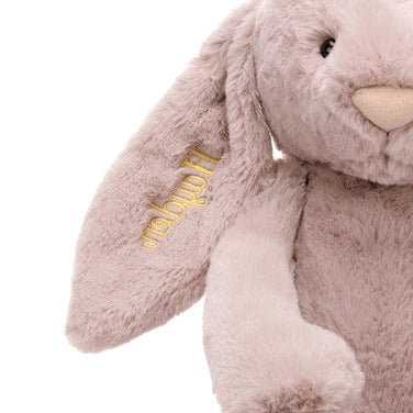 Personalised Bashful Luxe Bunny Rosa Huge