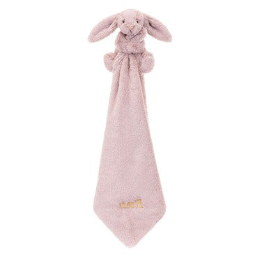 Personalised Bashful Luxe Bunny Rosa Soother