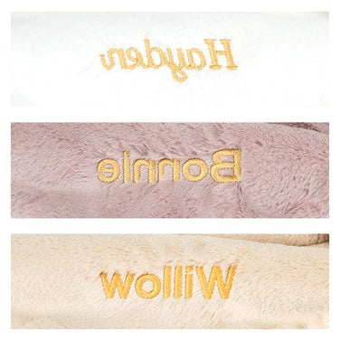 Personalised Bashful Luxe Bunny Willow Blankie