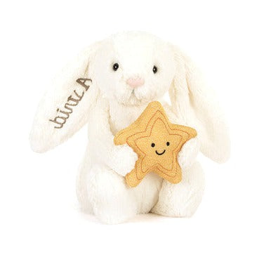 Personalised Cream Bunny with Star