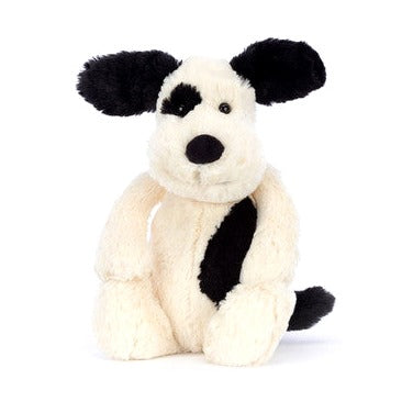 The Pick of the Sticks Book and Bashful Black & Cream Puppy Medium
