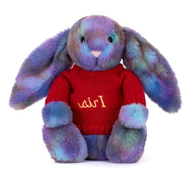 Zodihop Luxe Bunny with Personalised Red Jumper